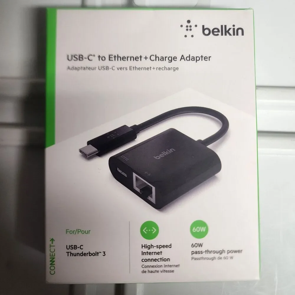 Belkin USB-C to Ethernet+ Charge Adapter